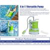 imageGreen Expert 1HP Submersible Sump Pump 4000GPH High Flow Full Stainless Steel 25FT Power Cord Fast Water Drainage for Flood Pool Garden Pond Hot Tub Rain Barrel Heater Flush Household Drain Systemwith Adjustable Float Switch