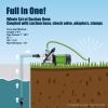 imageGreen Expert 1quot ID Inlet Hose Kit with End Valve and Threaded Adapter 25Foot Transparent PVC for Well Pumps Water Intake AllinOne Easy Installation13Foot