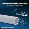 imageGreen Expert 1quot ID Inlet Hose Kit with End Valve and Threaded Adapter 25Foot Transparent PVC for Well Pumps Water Intake AllinOne Easy Installation13Foot