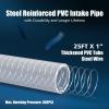 imageGreen Expert 1quot ID Inlet Hose Kit with End Valve and Threaded Adapter 25Foot Transparent PVC for Well Pumps Water Intake AllinOne Easy Installation25Foot