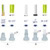 imageGreen Expert Plastic Adapter Kit Multipurpose for Water Hose and Sump Pump Easy Connection 112quot NPT Female to 34quot GHT ampamp 1quot NPT Male and 114quot ampamp 112quot Barb Connector Replacement Pump AccessoryKIT03