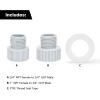 imageGreen Expert Plastic Adapter Kit Multipurpose for Water Hose and Sump Pump Easy Connection 112quot NPT Female to 34quot GHT ampamp 1quot NPT Male and 114quot ampamp 112quot Barb Connector Replacement Pump AccessoryKIT01