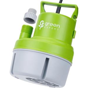 imageGreen Expert 16HP Submersible Utility Pump with Full Corrosion Resistant Upgraded VinegarPoolsSalt Water Applicable Multipurpose Adapter Kit Easy to Use with Hoses 10foot Power Cord16HP Corrosionresistant Upgrade