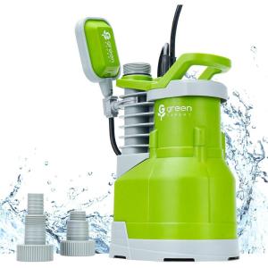 imageGreen Expert 34HP Submersible Sump Pump Max 4000GPH High Flow Adjustable Float Switch Manual Automatic for Easy Water Removal in Pool Hot Tub Basement Floods Backup Drainage System 25FT Power Cord34HP 4000GPH