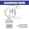 image:imageTankless Water Heater Flushing Kit 6in1 Descaling Kit with 13HP Utility Pump 3Gallon Bucket wLid Opener 26ft 34 GHT RedampBlue PVC Hoses Wrench amp Adapter for Isolation Valves