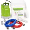 image:imageGreen Expert Tankless Water Heater Flushing Kit 12HP HighFlow Pump 2500 GPH 3 Gallon LockingLid Bucket 26ft 34 GHT PVC Hoses amp Wrench Descaling Maintenance Kit Descaler Not Included