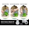 image:imageGreen Expert Plastic Elbow Adapter Kit for Water Hose and Sump Pump Easy Connection Contains a 112 NPT Female to 34 GHTamp112 Barb Connector and a 112 NPT Male Elbow with a Check Valve112 NPT x BarbGHT