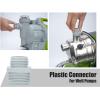 image:imageGreen Expert Plastic Elbow Adapter Kit for Water Hose and Sump Pump Easy Connection Contains a 112 NPT Female to 34 GHTamp112 Barb Connector and a 112 NPT Male Elbow with a Check Valve1 MNPT x 34 GHT
