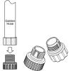 image:imageGreen Expert Plastic Elbow Adapter Kit for Water Hose and Sump Pump Easy Connection Contains a 112 NPT Female to 34 GHTamp112 Barb Connector and a 112 NPT Male Elbow with a Check Valve1 FNPT34 FNPT x 34 GHT