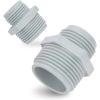 image:imageGreen Expert Plastic Elbow Adapter Kit for Water Hose and Sump Pump Easy Connection Contains a 112 NPT Female to 34 GHTamp112 Barb Connector and a 112 NPT Male Elbow with a Check Valve1 MNPT x 34 GHT