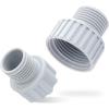 image:imageGreen Expert Plastic Elbow Adapter Kit for Water Hose and Sump Pump Easy Connection Contains a 112 NPT Female to 34 GHTamp112 Barb Connector and a 112 NPT Male Elbow with a Check Valve1 FNPT34 FNPT x 34 GHT