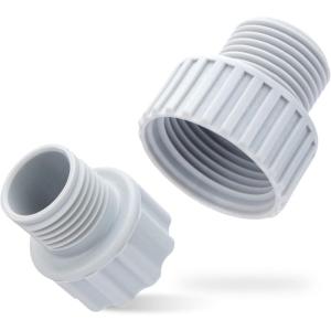 image:imageGreen Expert Plastic Elbow Adapter Kit for Water Hose and Sump Pump Easy Connection Contains a 112 NPT Female to 34 GHTamp112 Barb Connector and a 112 NPT Male Elbow with a Check Valve1 FNPT34 FNPT x 34 GHT
